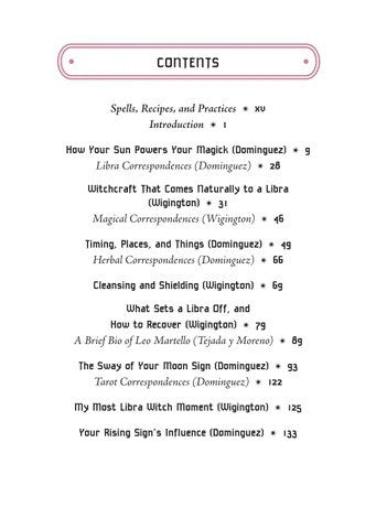 Libra Sun Sign Series Book Contents