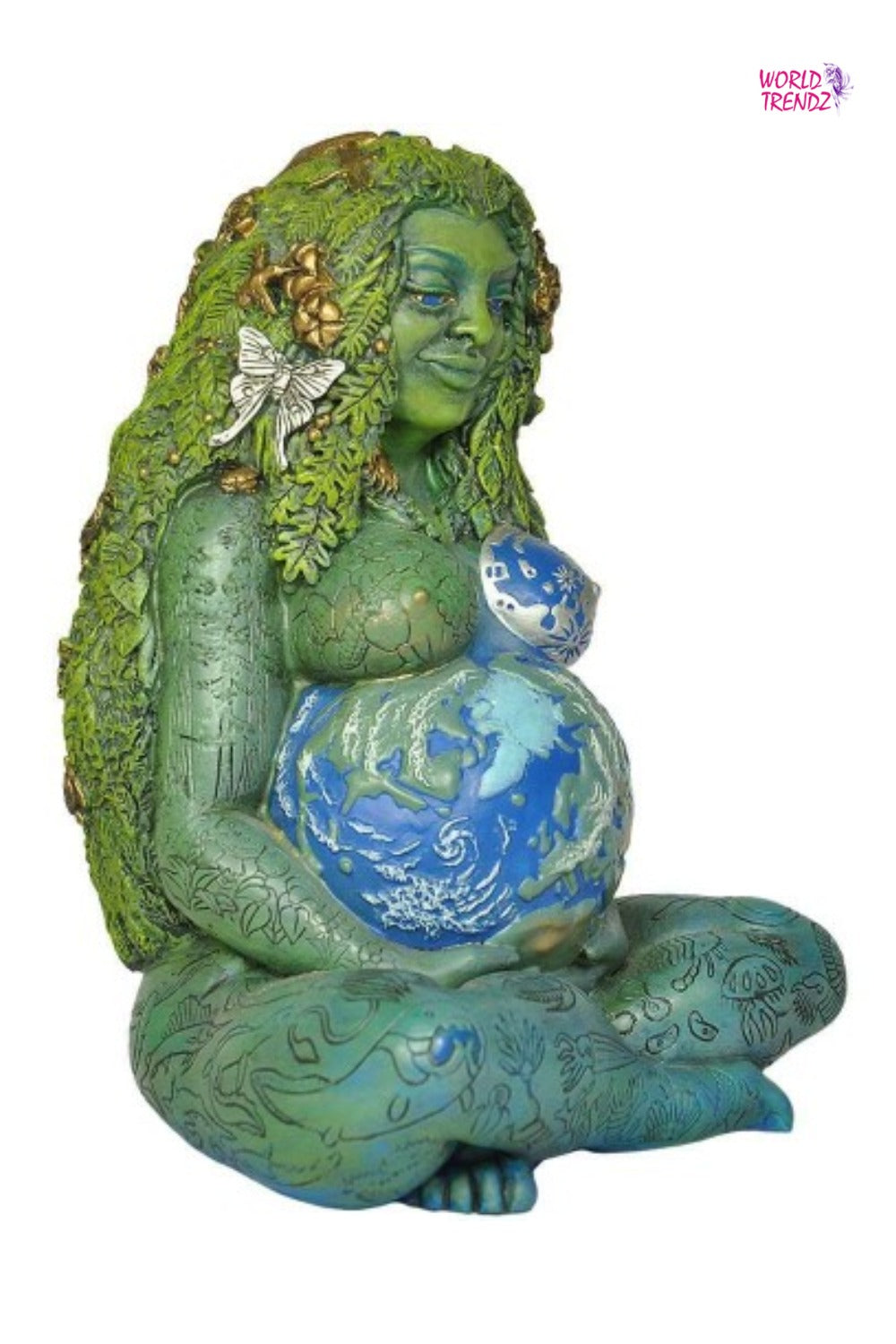 Mother Gaia Statue Side View Right