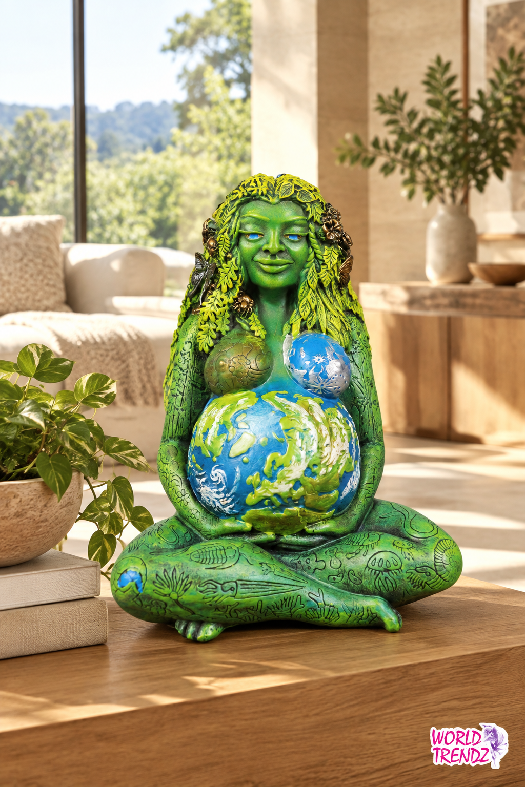 Mother Gaia Statue Lifestyle View