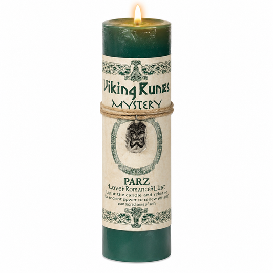 Viking Runes Mystery Parz Candle