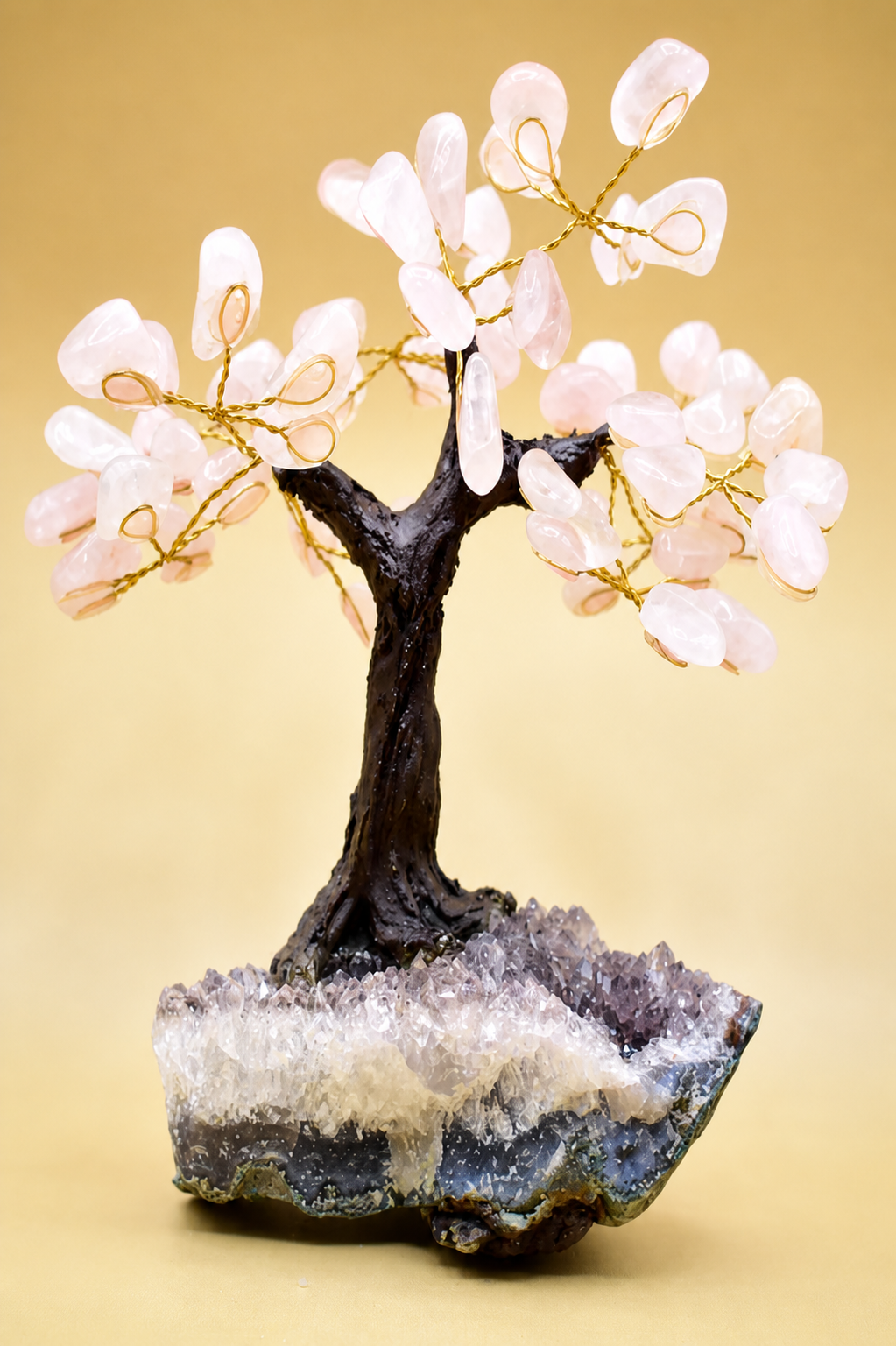 Rose Quartz Gemstone Tree