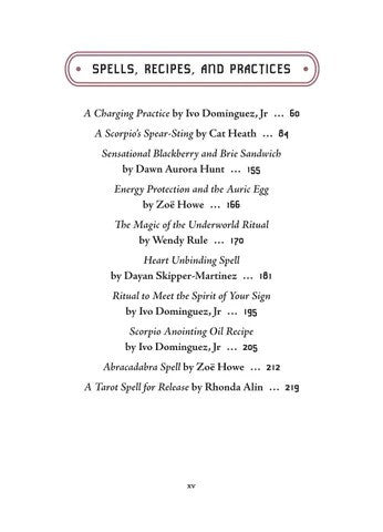 Scorpio Sun Sign Series Book Spells, Recipes and Practices