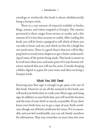 Scorpio Sun Sign Series Book pg. 3