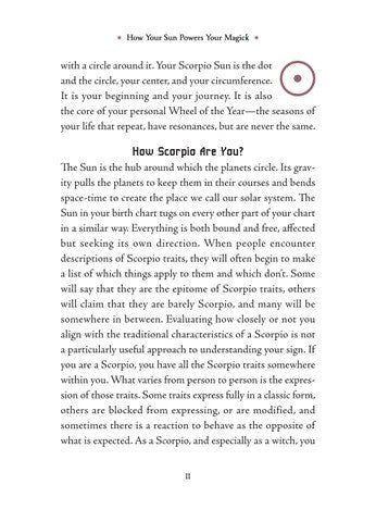 Scorpio Sun Sign Series Book pg. 11