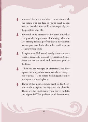 Scorpio Sun Sign Series Book pg. 17
