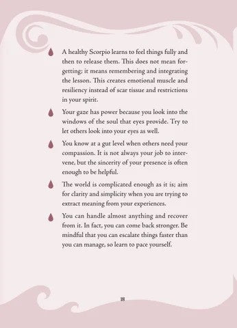 Scorpio Sun Sign Series Book pg. 18