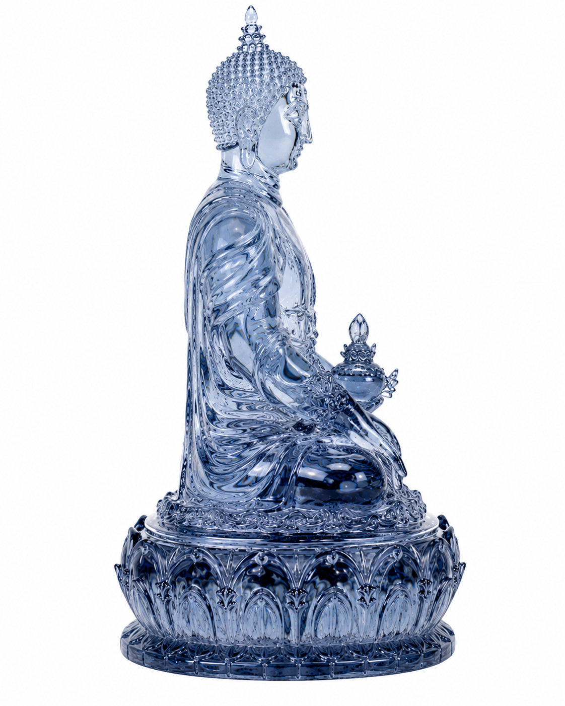 Blue Medicine Buddha Right Profile