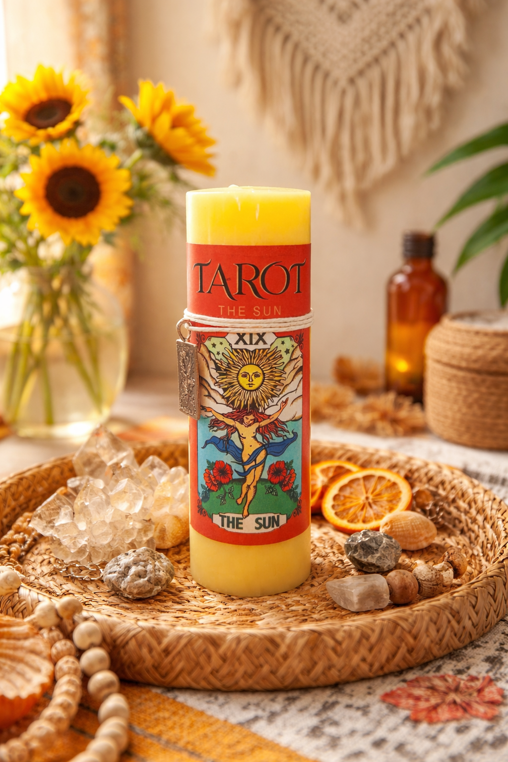 Tarot Pillar Candle – The Sun
