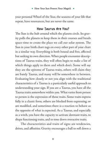 Taurus Sun Sign Series Book pg. 11