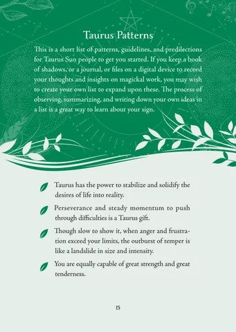 Taurus Sun Sign Series Book pg. 15