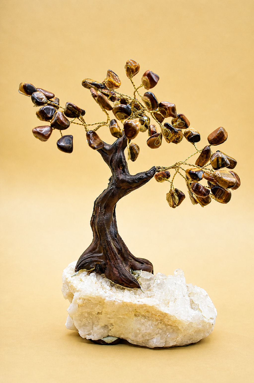 Tiger Eye Gemstone Tree