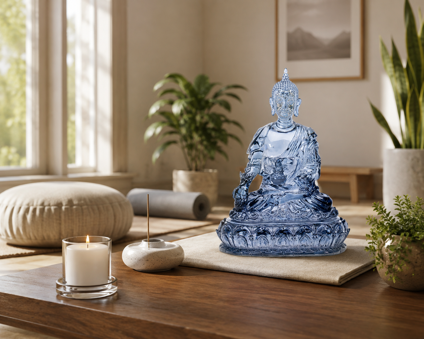 Blue Medicine Buddha at Meditation Space