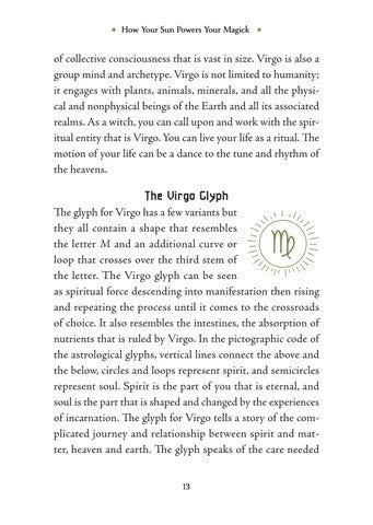 Virgo Sun Sign Series Book pg. 13
