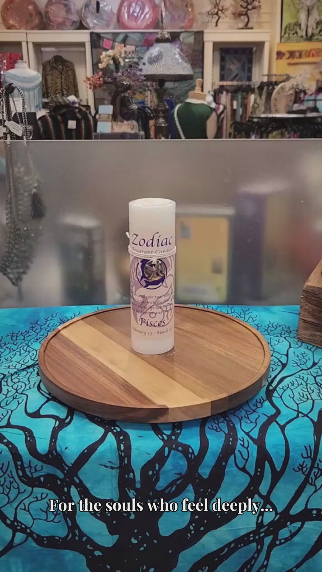 Pisces Zodiac Candle Reel