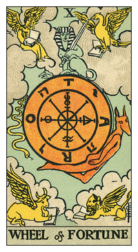 Tarot Original 1909 Kit Wheel of Fortune Card