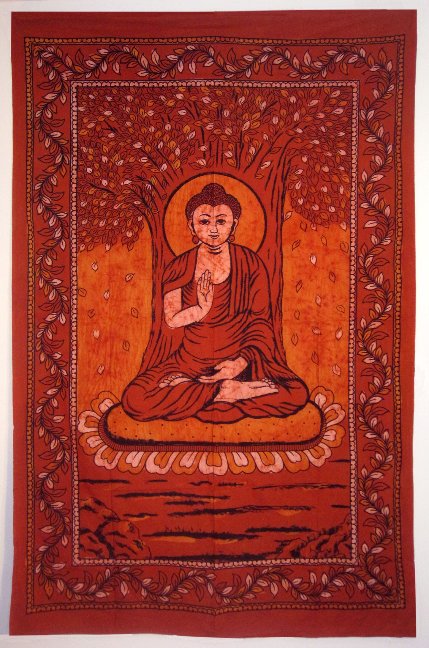 BUDDHA THE ENLIGHTENED ONE TAPESTRY BROWN