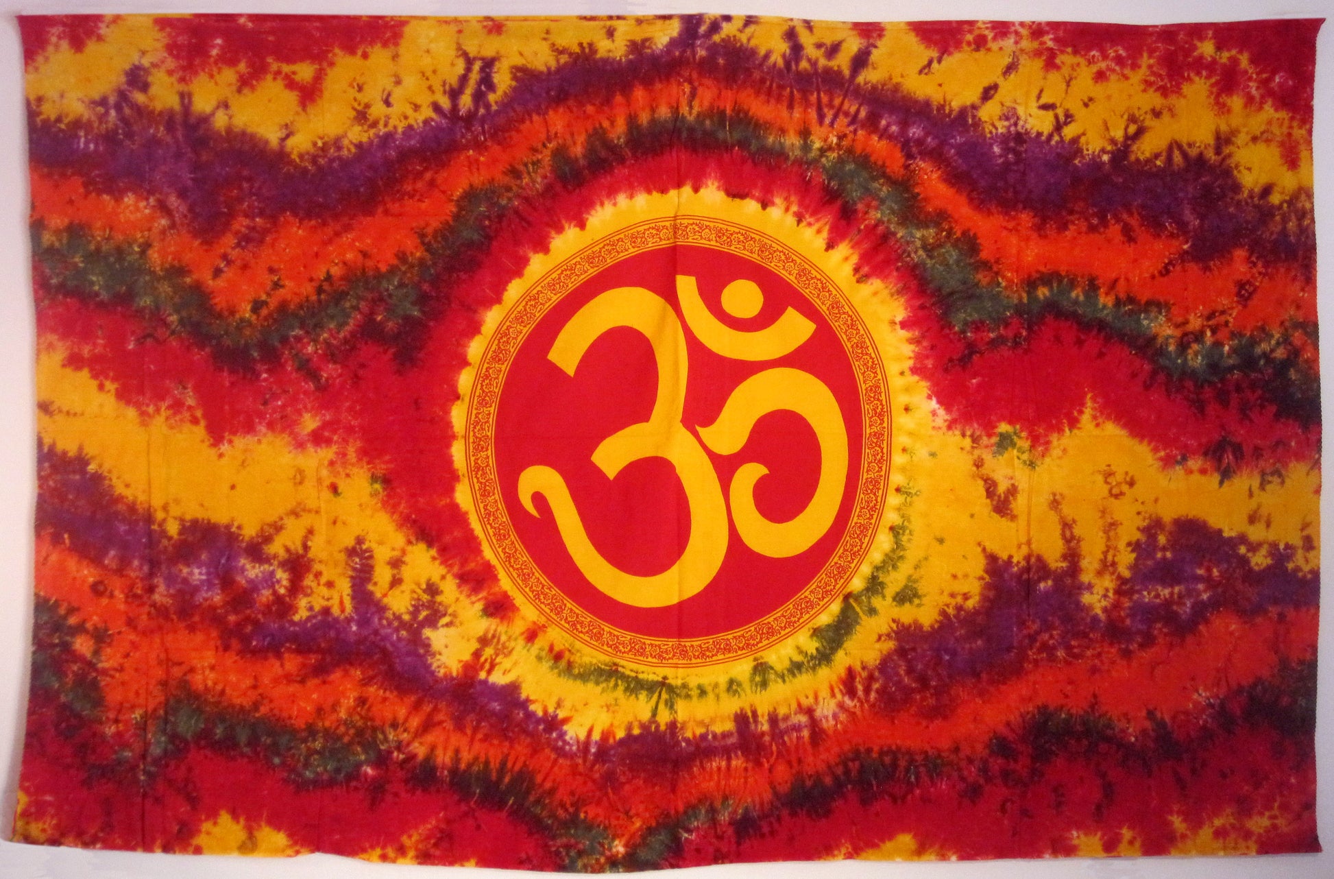 OM TIE DYE TAPESTRY