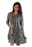 DRESS RAYON GREY 219654
