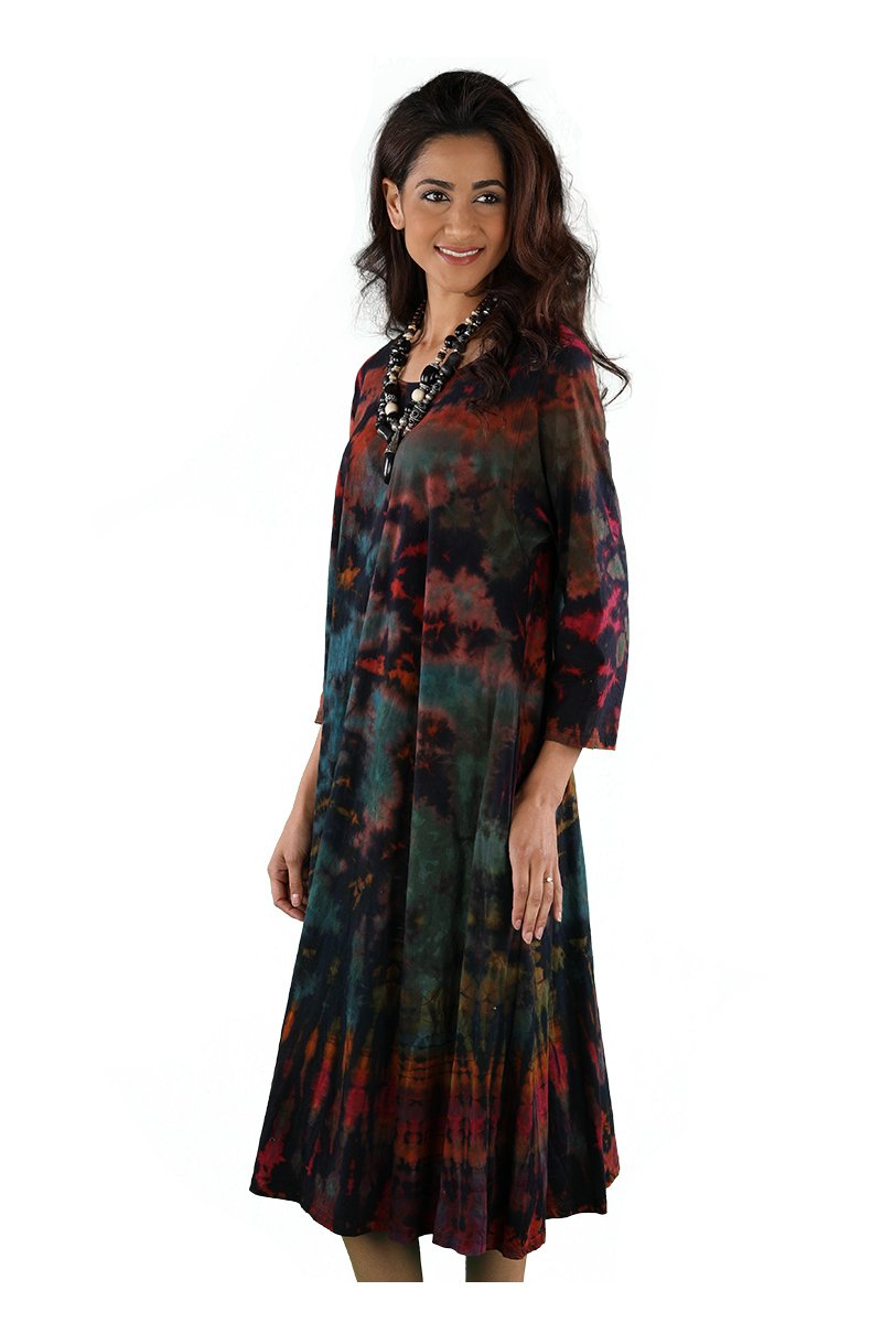 DRESS MULTI COLOR TIE DYE 219827