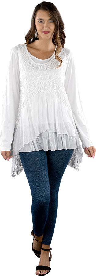 DRESS SET RAYON WHITE 220284