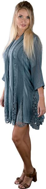 DRESS SET RAYON PALE BLUE 220285
