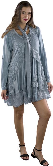 DRESS SET RAYON PALE BLUE 220288