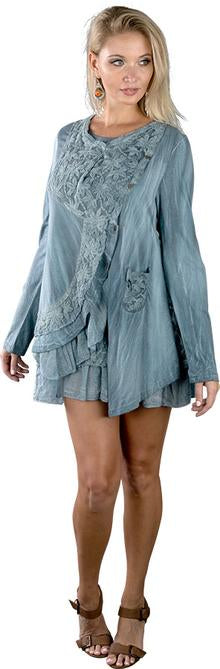 DRESS SET RAYON PALE BLUE 220289