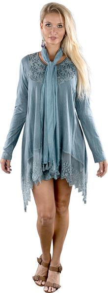 DRESS SET RAYON PALE BLUE 220291