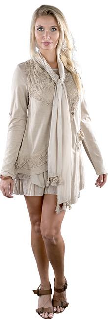 DRESS SET RAYON BEIGE 220293