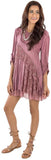 DRESS SET RAYON DUSKY PINK 220407