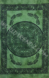 CELTIC KNOT MANDALA TAPESTRY GREEN