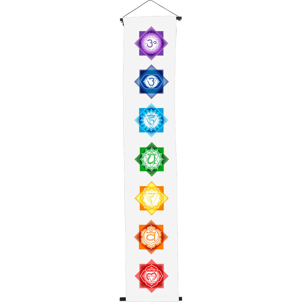 PRINT CHAKRA WHITE BANNER