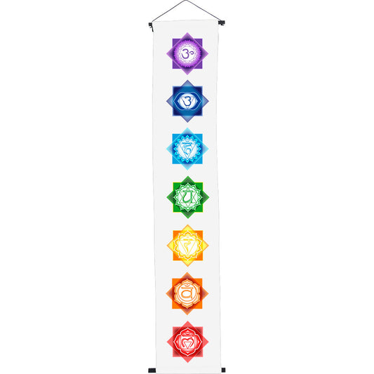 PRINT CHAKRA WHITE BANNER