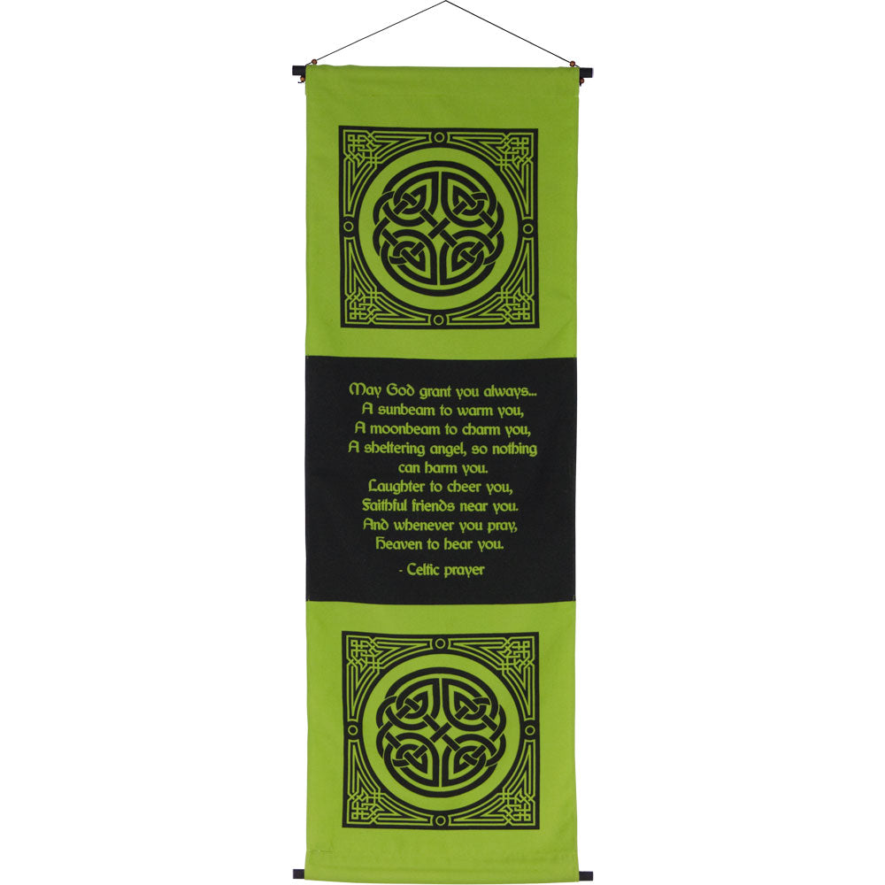 CELTIC PRAYER INSPIRATIONAL BANNER WALL HANGING
