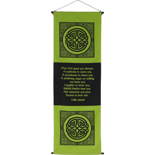 CELTIC PRAYER INSPIRATIONAL BANNER WALL HANGING