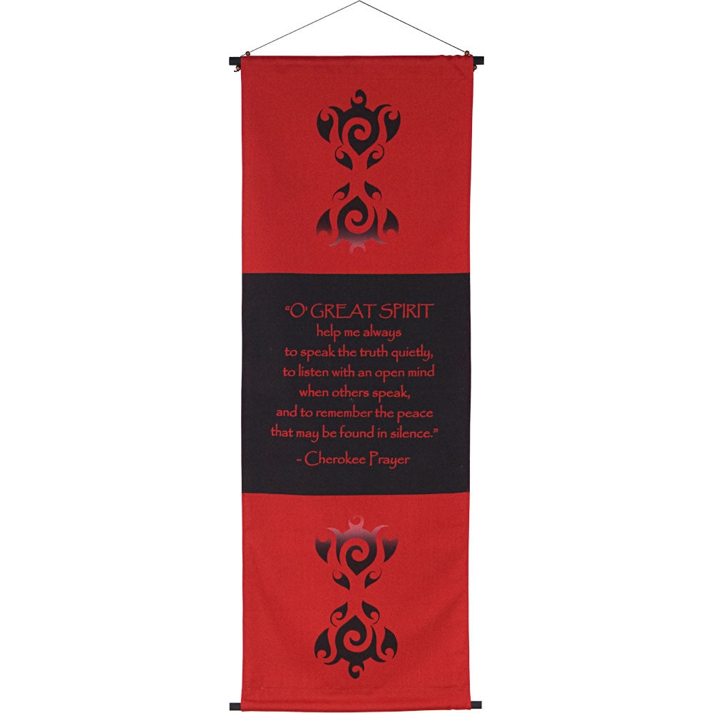 CHEROKEE PRAYER INSPIRATIONAL BANNER WALL HANGING