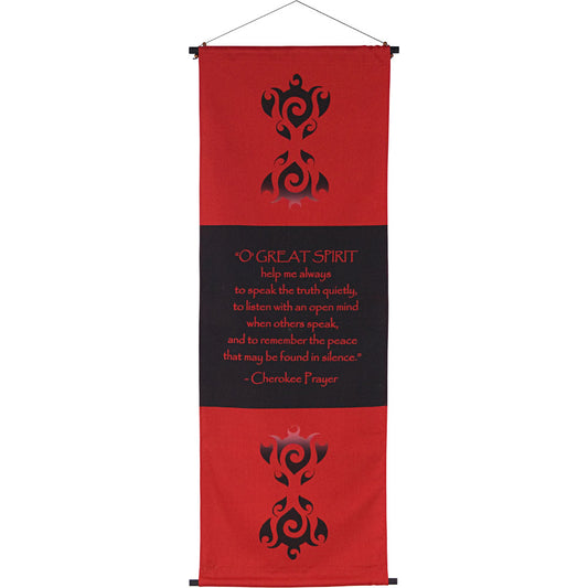 CHEROKEE PRAYER INSPIRATIONAL BANNER WALL HANGING