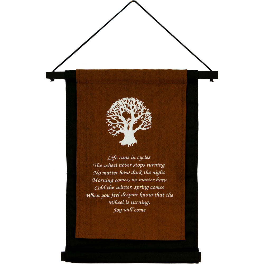 TREE OF LIFE SMALL INSPIRATIONAL BANNER WALL HANGING