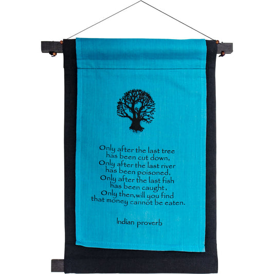 INDIAN PROPEHCY INSPIRATIONAL BANNER WALL HANGING