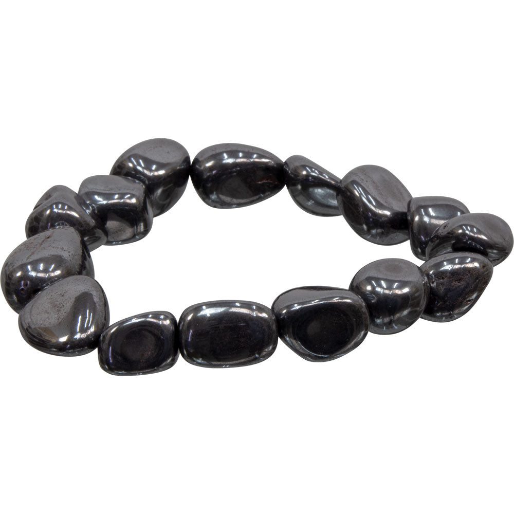 HEMATITE HEALING TUMBLED STONE BRACELET