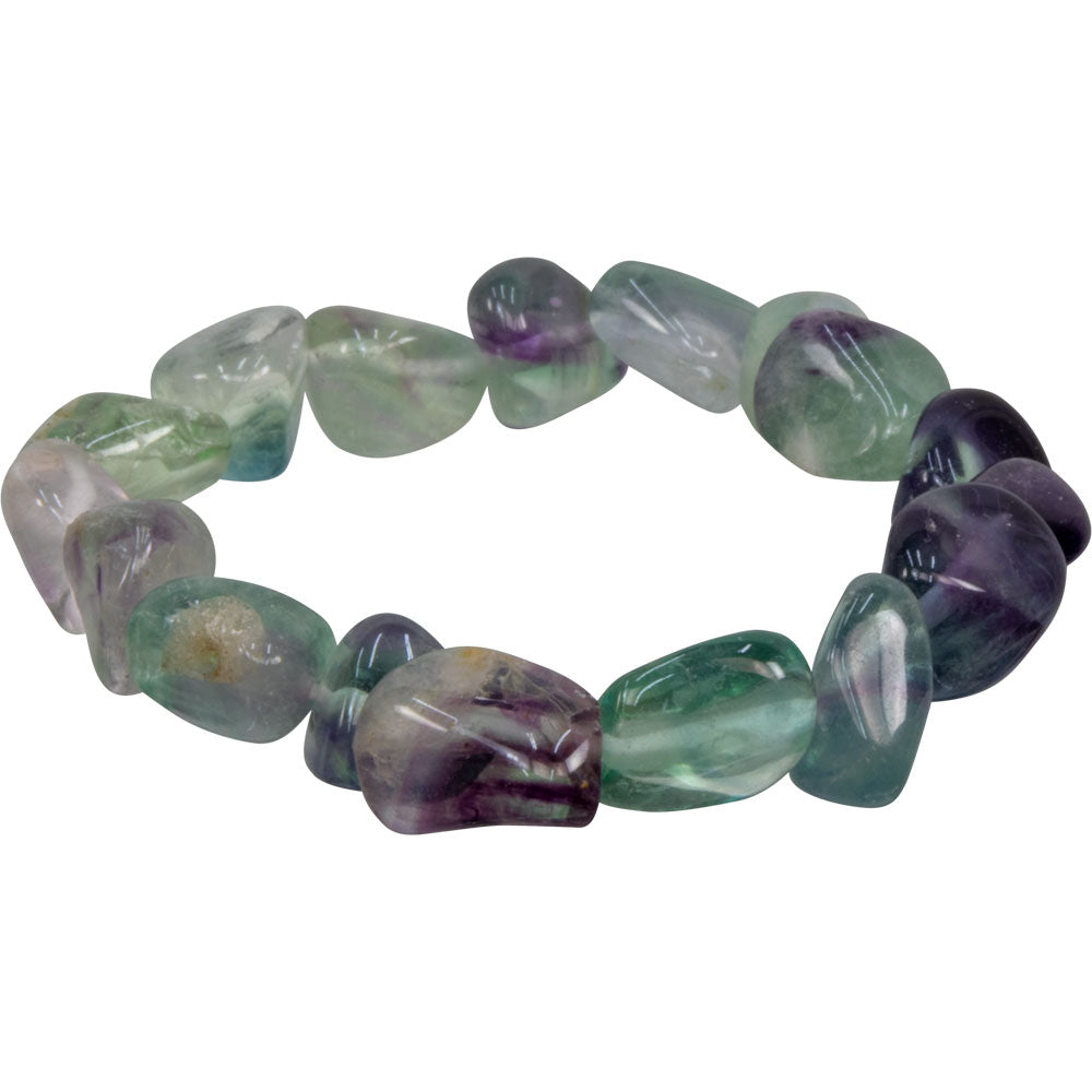 FLUORITE HEALING TUMBLED STONE BRACELET