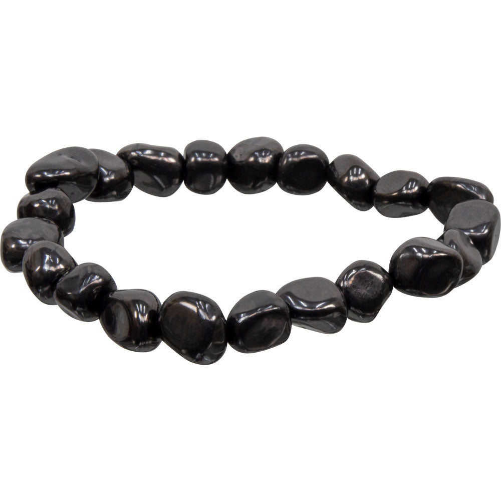 SHUNGHITE HEALING TUMBLED STONE BRACELET