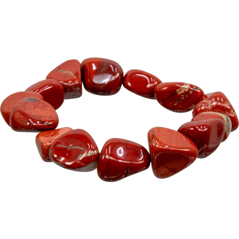 RED JASPER HEALING TUMBLED STONE BRACELET