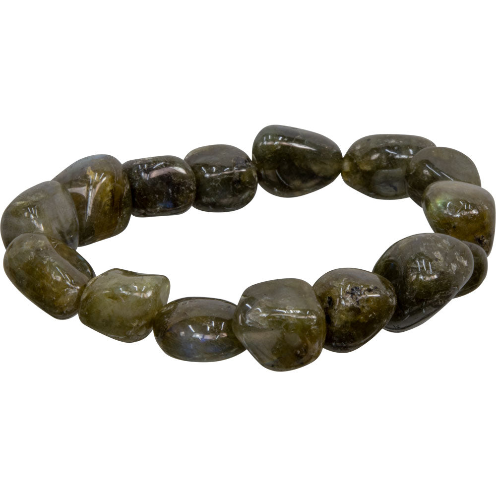 LABRADORITE HEALING TUMBLED STONE BRACELET