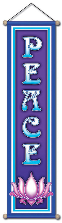 PEACE SMALL AFFIRMATION BANNER WALL HANGING