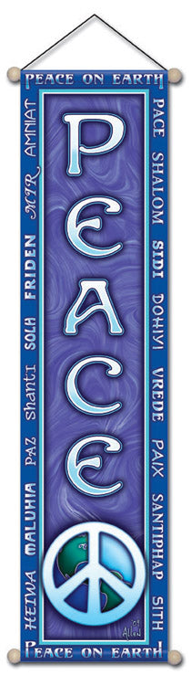 PEACE  AFFIRMATION BANNER WALL HANGING
