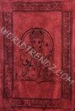 GANESHA TRADITIONAL TAPESTRY RED BACKGROUND