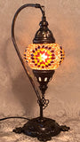 CAMEL NECK TABLE LAMP DB2 AMBER