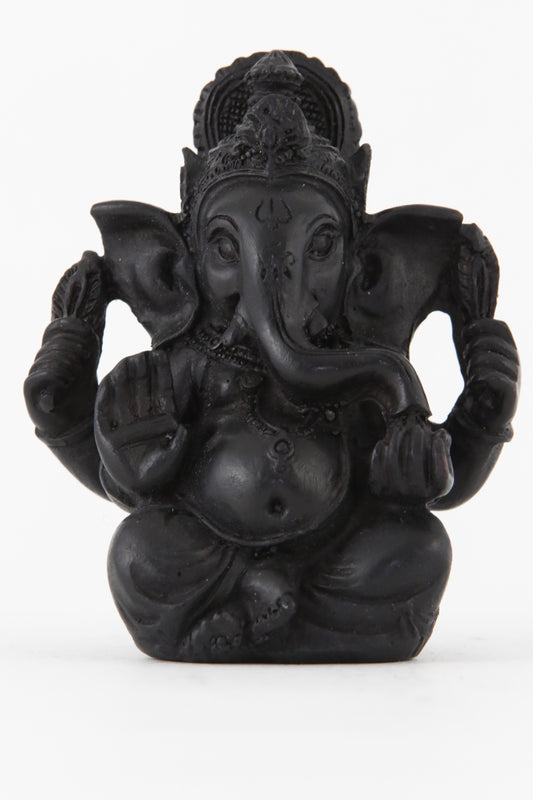 GANESHA AURA STATUE DARK LARGE SIZE FRONT VIEW