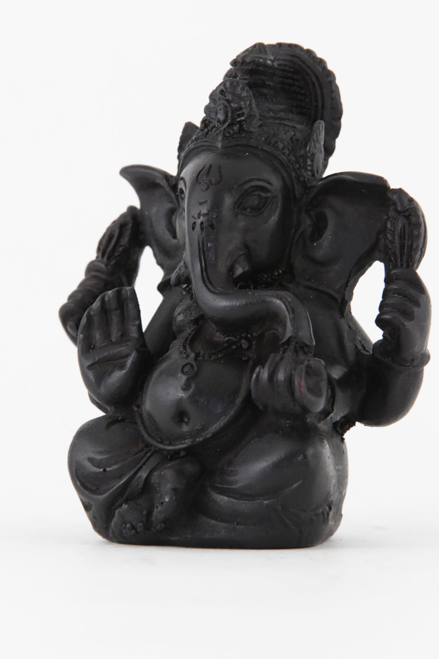 GANESHA AURA STATUE DARK LARGE SIZE SIDE  VIEW